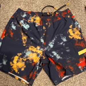 Legends tie dye men’s relay shorts